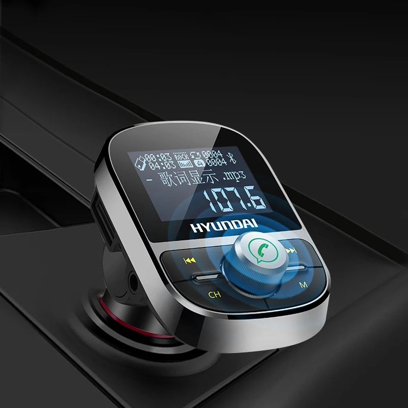 車 Mp3 プレーヤーの Bluetooth Fm トランスミッタハンズフリーカーキットオーディオ Mp3 変調器 1 44 インチディスプレイ 2 1a Usb 車充電器 Car Mp3 Players Aliexpress