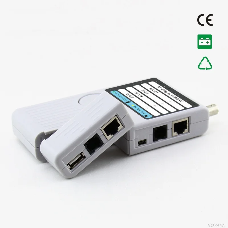 NF-3368 4 в 1 сетевой кабель тестер дистанционного RJ11 RJ45 USB BNC Кабельный тестер кабеля LAN телефонная сеть кабель метр тестер