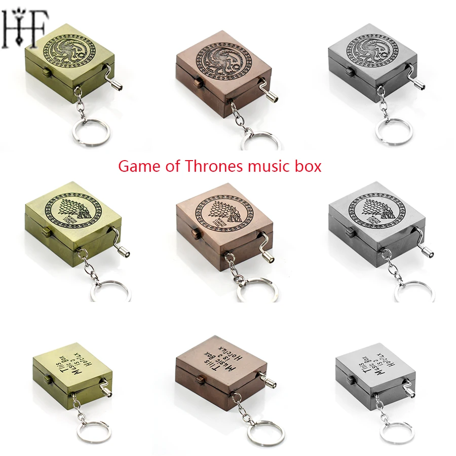 Game Of Thrones font b Music b font font b Box b font Keychain Daenerys House