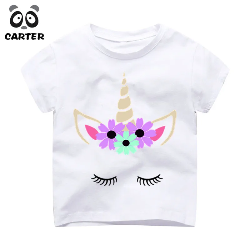 Buy Kid Cute Unicorn Face Design T Shirts Boy Girl