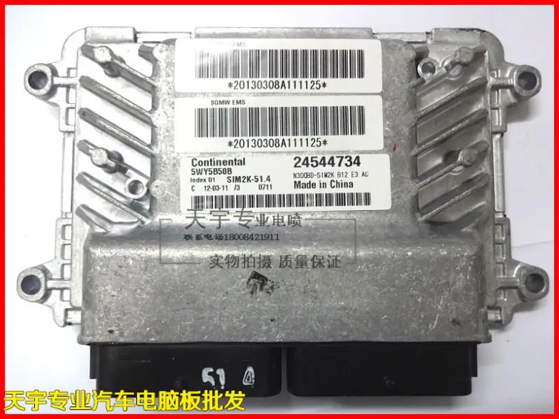 

Free Delivery. Automobile engine computer board ECU 5WY5B50B / A / C / D 24544734 Original