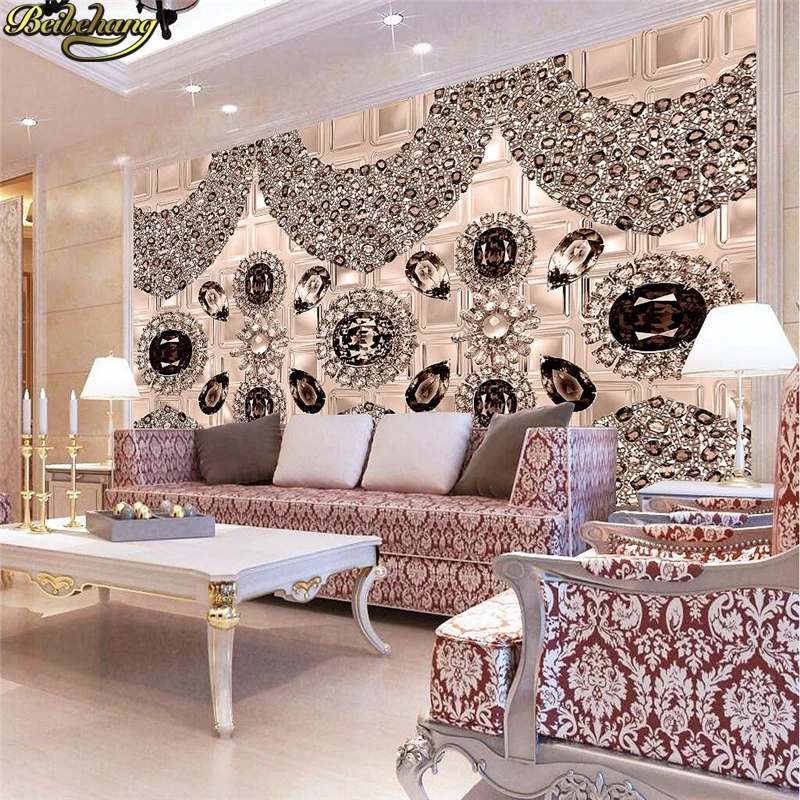 Beibehang Kustom Wallpaper Foto Elat Diamonds Eropa Stereo Beibehang Kustom Wallpaper Foto Elat Diamonds Eropa Stereo Perhiasan Ruang Tamu Televisi Latar Belakang Murals Di Dari Perbaikan Rumah