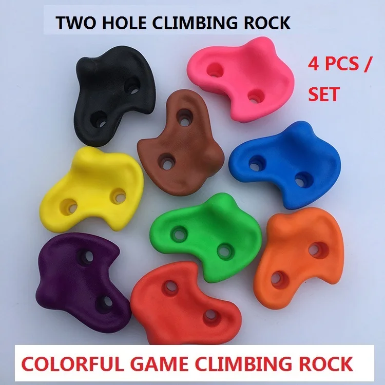 4 PCS SET Plastic children Indoor Rock Climbing toy Wall Kit Rock Stones Kids Toys Sports