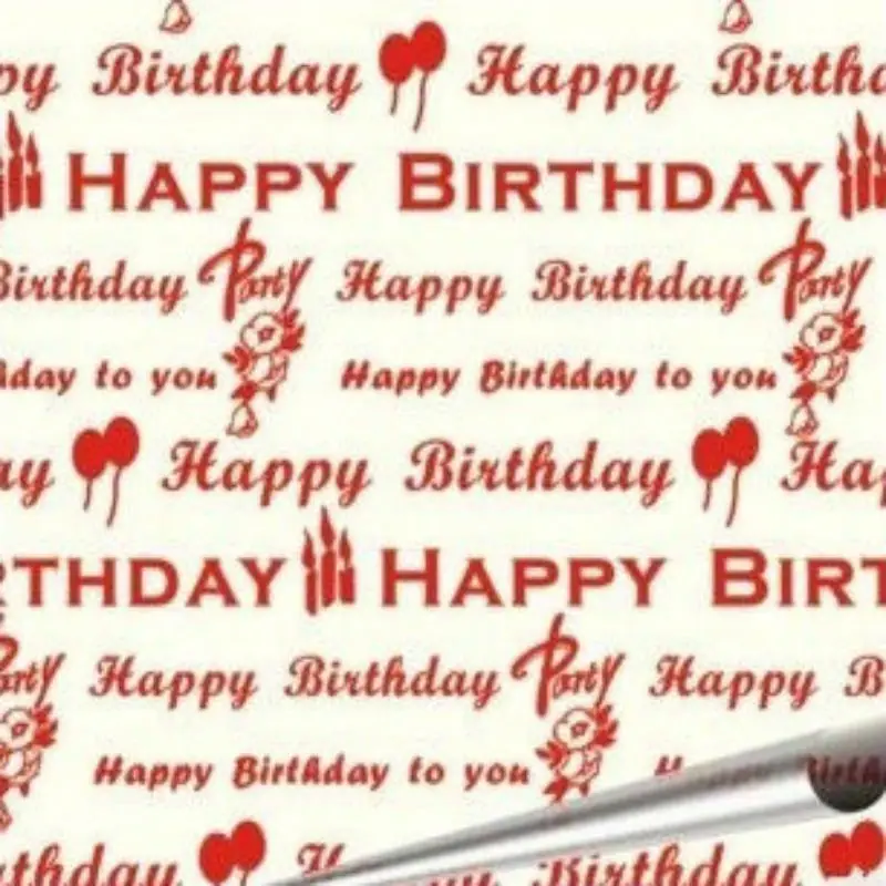 Feuille De Chocolat A Motifs Joyeux Anniversaire 10 Feuilles Par Paquet Decoration De Chocolats 8 07x12 6 Pouces Aliexpress