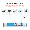 Hiseeu 4CH 960P 8CH 1080P 5 in 1 DVR video recorder for AHD camera analog camera IP camera P2P cctv system DVR H.264 VGA HDMI ► Photo 3/6