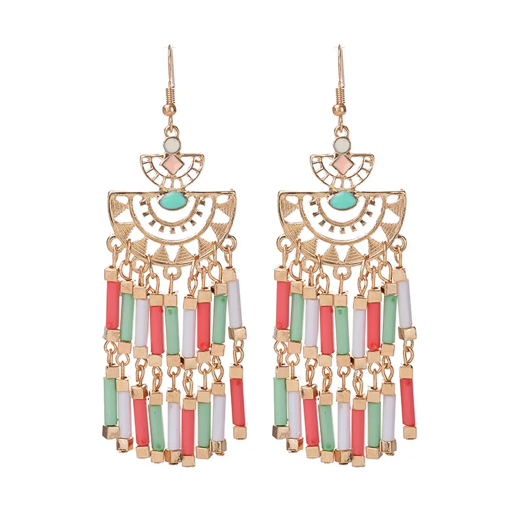 New Luxury Bohemia Style Tassel Women Earings Wedding Statement Jewelry Dangle | Украшения и аксессуары
