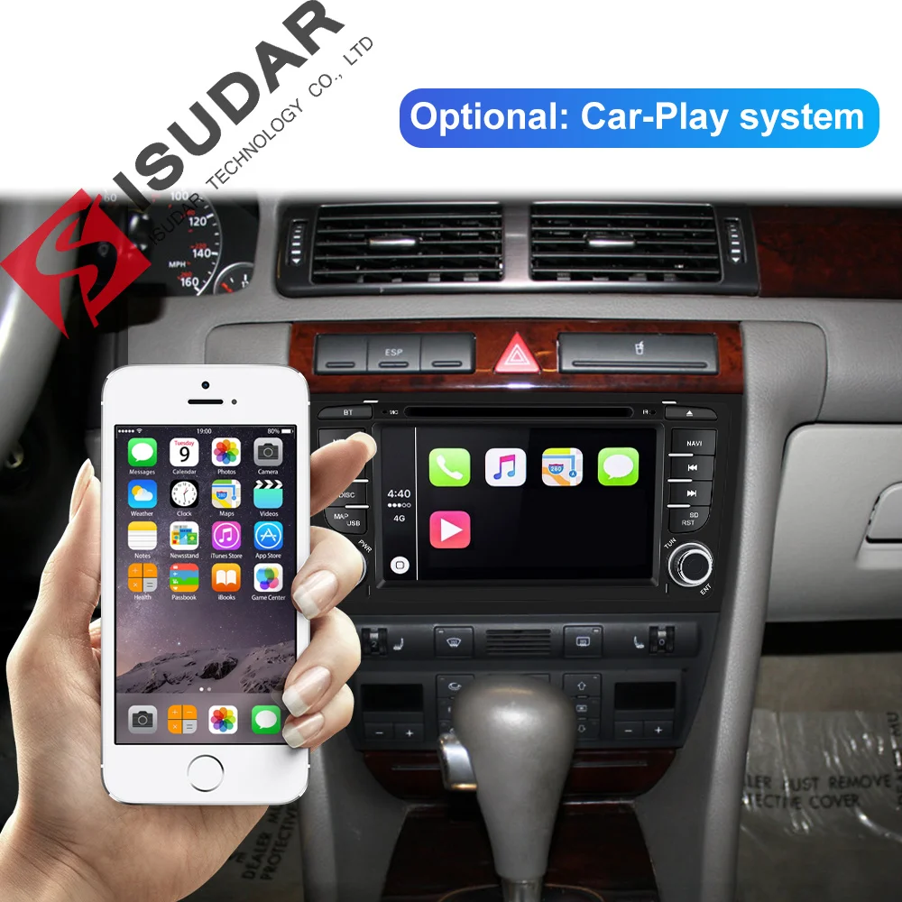Isudar 2 Din Auto Multimedia Player Android 9 Für Audi/A6/S6/RS6 Auto Radio Stereo System GPS DVD O