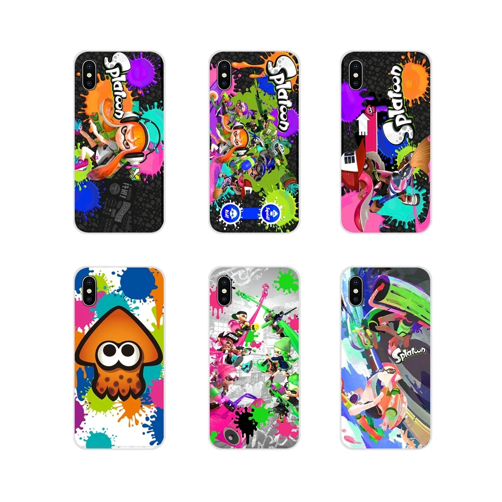 

TPU Transparent Cases For Xiaomi Mi6 A1 5X 6X Redmi Note 5 5A 4X 4A 4 3 Plus Pro pocophone F1 Squid Sisters Splatoon Art Pattern