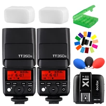 2x Godox Mini TT350S 2.4G TTL Flash Speedlite +X1T-S Trigger for Sony Mirrorless