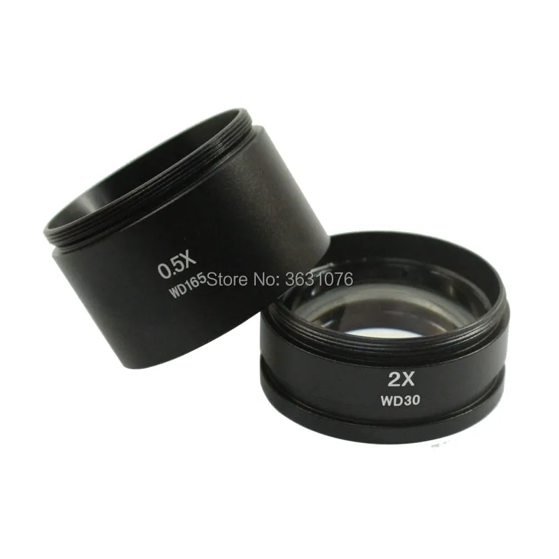 

Microscope lens Auxiliary objectives 0.5X WD165mm & WD30 2.0X Stereo Microscope Lens total Magnification Power