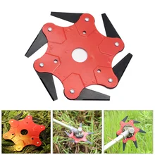 2019 NEWEST 6 Teeth Brush Cutter Blade Trimmer Metal Blades Trimmer Head 65Mn Garden Grass Trimmer Head For Lawn Mower