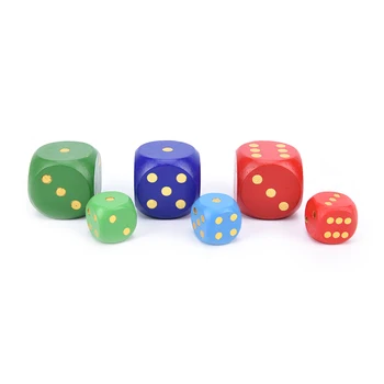 

50mm 30mm Big Size Wooden Dice Cubes 6 Side Adult Children Toy Fun Board Game Night Bar KTV Entertainment Game Dice
