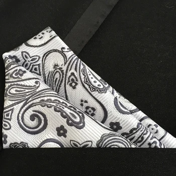 

Lingyao Top designer paisley pocket square Excellent woven microfiber handkerchief match shirt suits