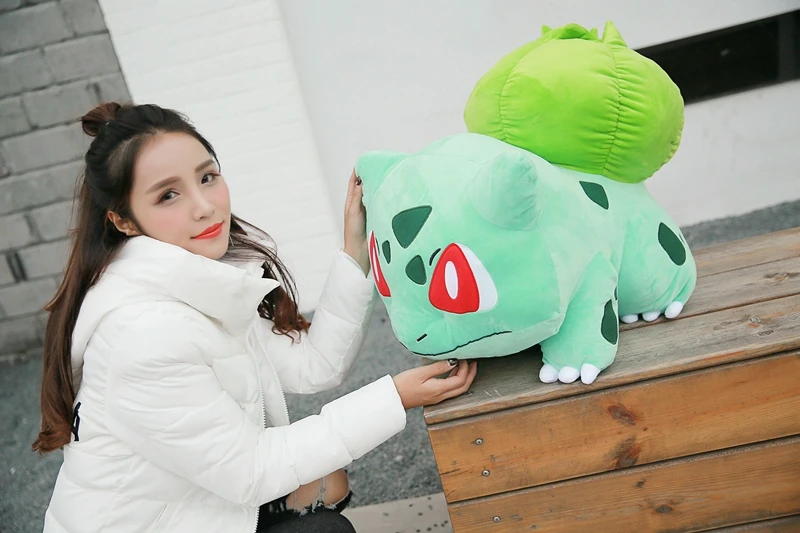 55 см подходит для детей с артистическим Bulbasaur плюш игрушка-подушка для детей день игрушки Аниме Редкие Симпатичные мягкие плюшевые игрушки животных