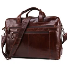 Винтажные мужские портфели из натуральной кожи, 15,6 дюймов, сумки для ноутбуков, сумка, деловая повседневная мужская сумка на плечо, дорожная сумка-мессенджер