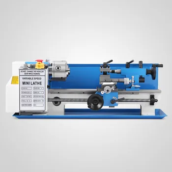 

New Mini Lathe high-Precision Benchtop Metal Lathe Tool Machine Variable Speed Milling Digital Display