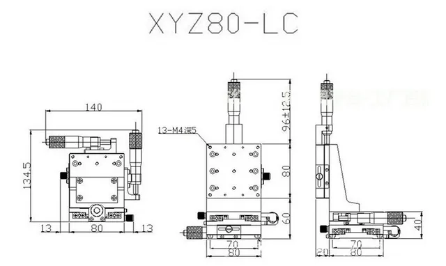 XYZ 軸 80*80 ミリメートル垂直リフトリニアプラットフォームマニュアル段スライドテーブル LDV80 クロスガイドプラットフォーム  AliExpress