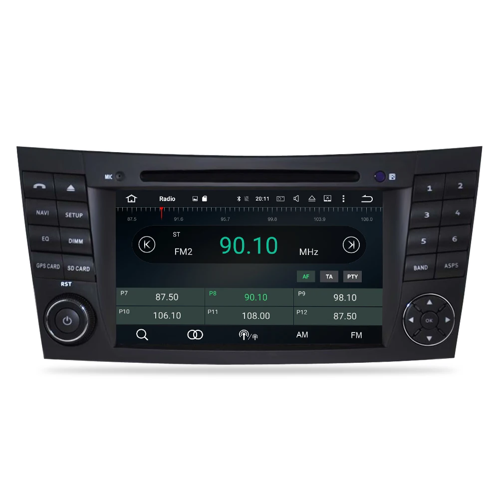 Sale 4G RAM Android 9.0 Car DVD Stereo Multimedia Headunit For Mercedes Benz/w211/e200/e300/e3 Auto Radio GPS Navigation Video Audio 5