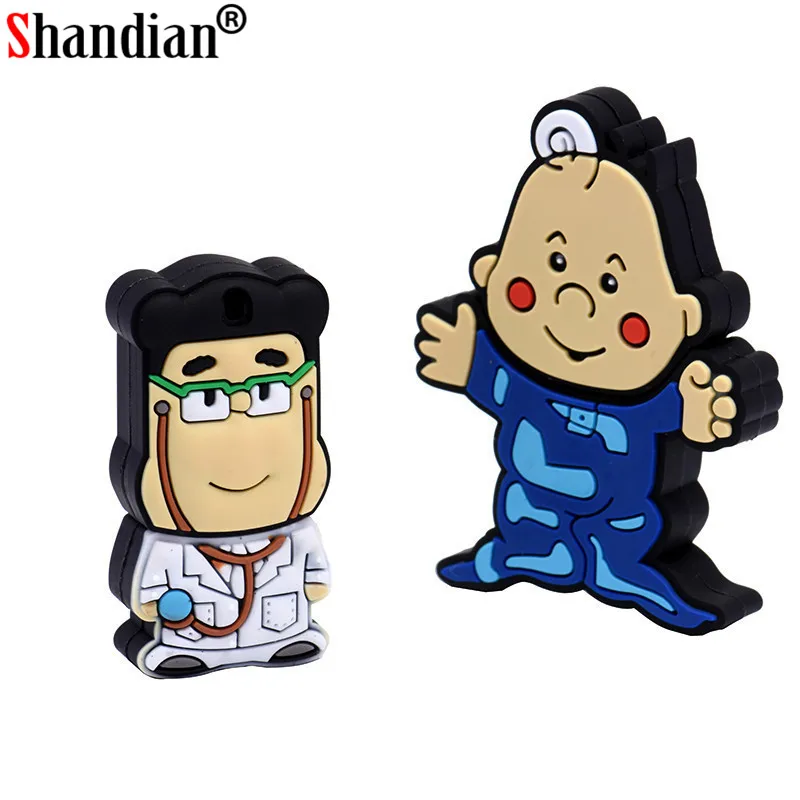 SHANDIAN Doctors memory stick Lovely boy/crocodile pendrive cartoon usb flash drive pendrive 4GB 8GB 16GB 32GB 64GB SHANDIAN Doctors memory stick Lovely boy/crocodile pendrive cartoon usb flash drive pendrive 4GB 8GB 16GB 32GB 64GB