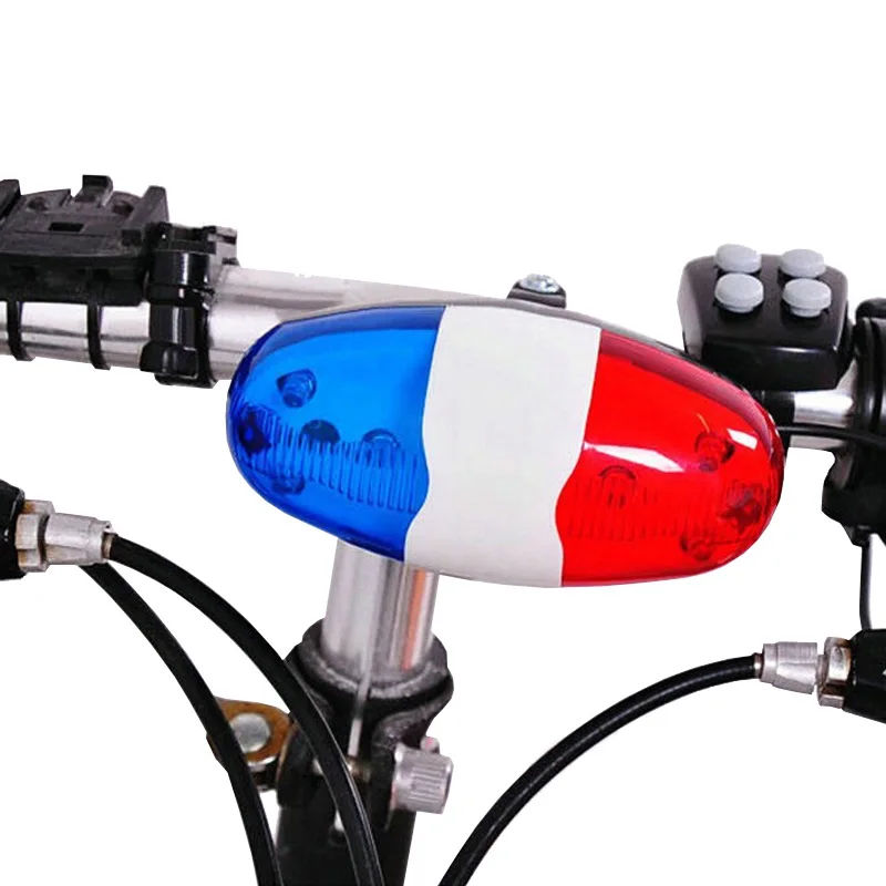 Bicycle Bell ABS 4 Timbre 6 Super Bright Leds Cycle Horns Electronic