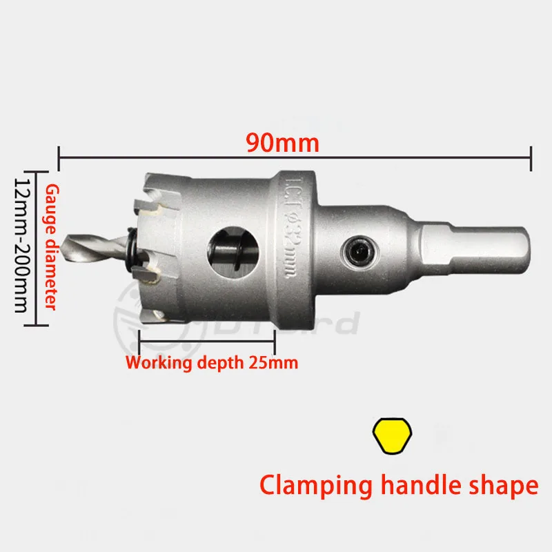 Сверло из нержавеющей стали 14-60 мм TCT твердосплавный Расширитель отверстий сверло металлическое железо Толстая пластина алюминиевый сплав сверло отверстие производитель инструмент