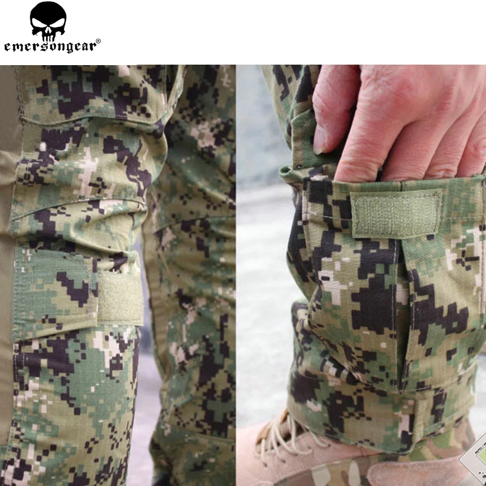 Тактический Костюм EMERSONGEAR Gen2 боевая рубашка брюки с наколенниками для охоты