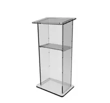 Beautiful Dull clear Polish Acrylic Podium Pulpit Lectern With Shelf