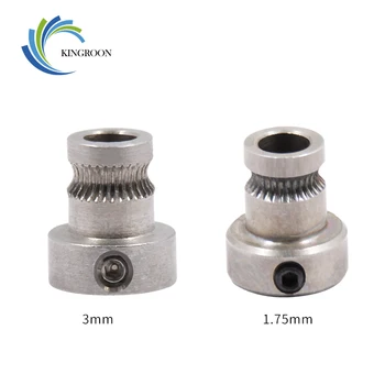 

KINGROON 1PC Mendel Extrusion Wheel Stainless Steel Drive Gear 1.75mm/3mm Bore 5mm Squeeze Feeding Wheel For 3D Printer Part 1