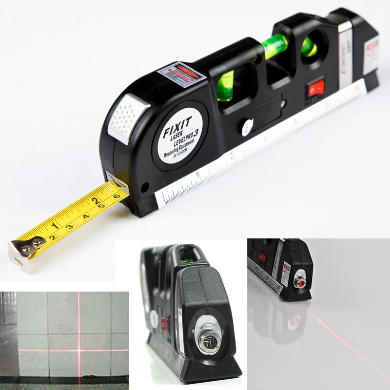 Buy 8FT Laser Level Horizontal Vertical Line+Measure