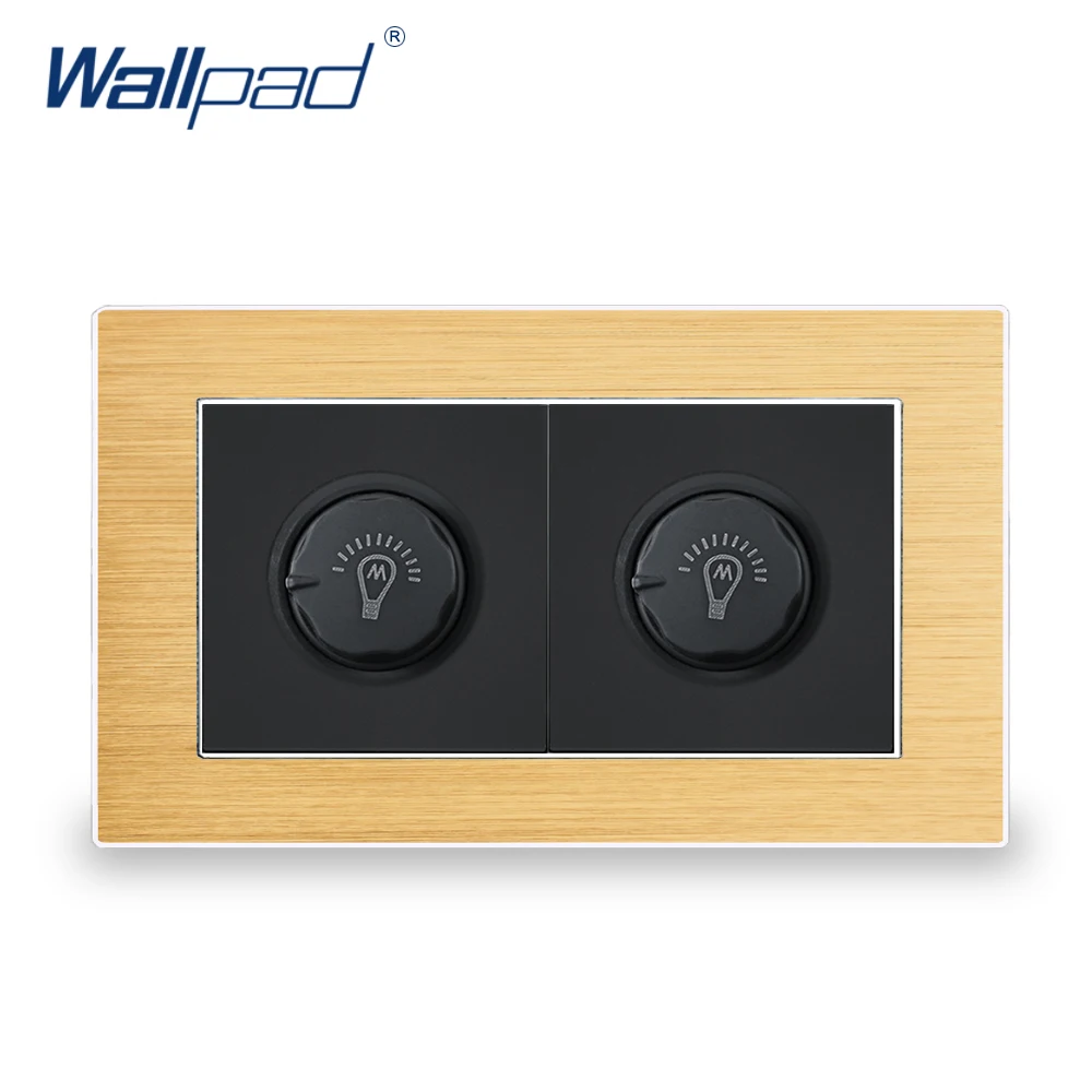 С удвоенным регулятором освещенности переключатели Wallpad люксовые клавишные