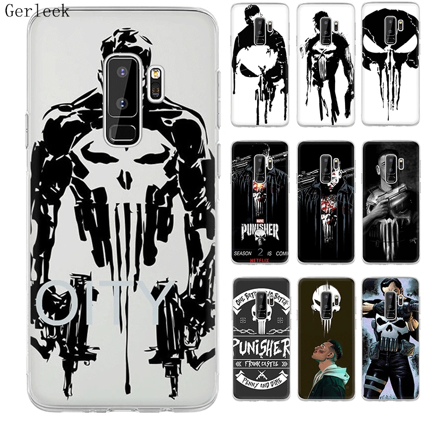 Чехол Desxz Punisher Frank для Samsung Galaxy A3 A5 A6 A7 A8 A9 A10 A30 A40 A50 A70 защитный чехол|Чехлы-накладки|