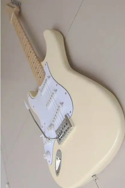 Nueva crema zurda Yngwie Malmsteen Vieira maple fretboard Big Head ST 6 string guitarra eléctrica Nueva crema zurda Yngwie Malmsteen Vieira maple fretboard Big Head ST 6 string guitarra eléctrica