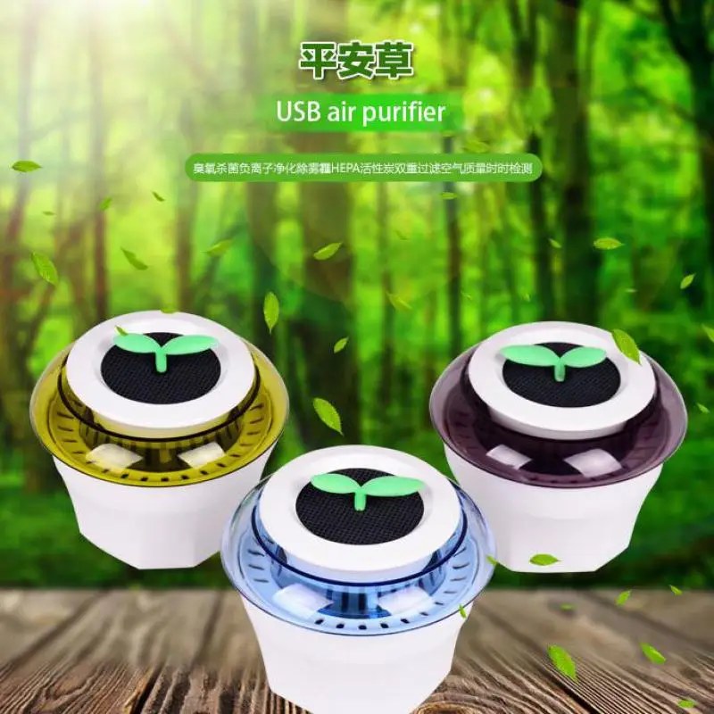 

Usb Negative Ion Car Air Purifier Air Ozonator Automobile Mini Odor Removing Formaldehyde Oxygen Bar For Car Household