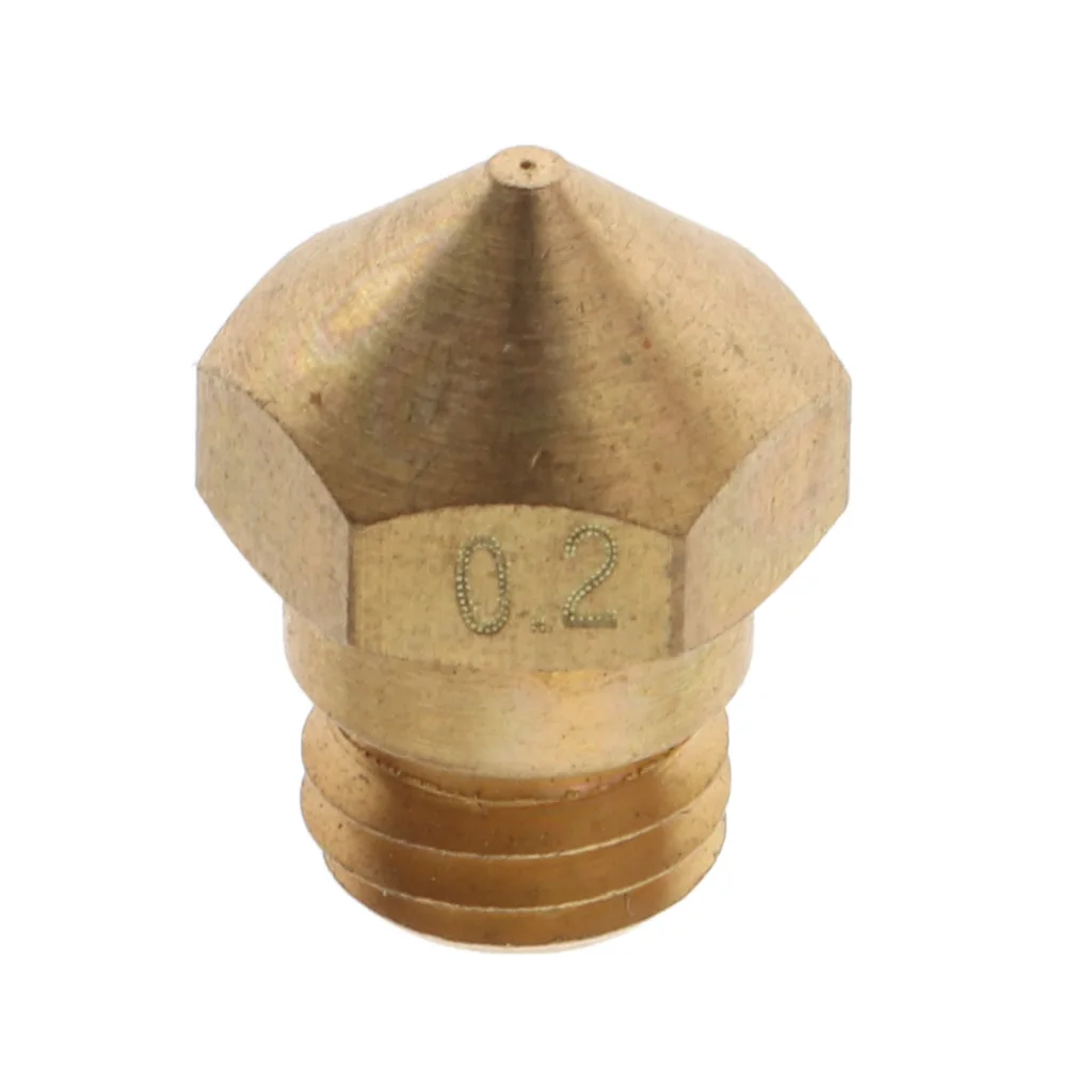 0.2mm Brass Extruder Nozzle Head Printhead for 1.75mm Filament 3D Printer