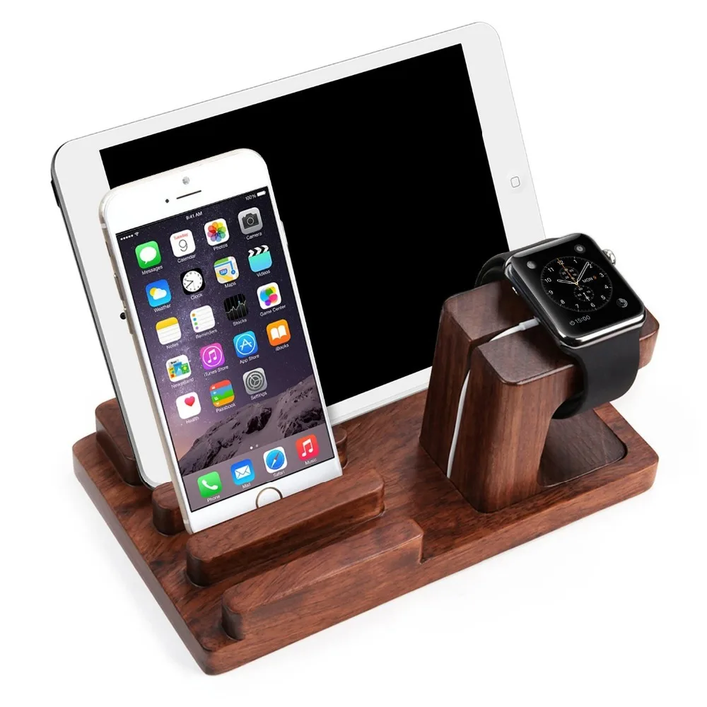 Vintage Environmental Wood Charging Holder For font b Smart b font font b Watch b font Vintage Environmental Wood Charging Holder For font b Smart b font font b Watch b font