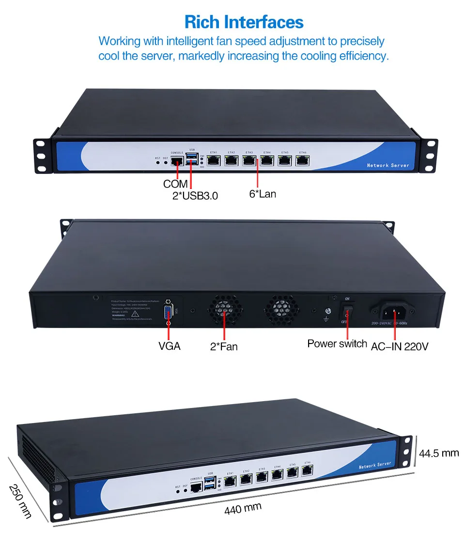 Minisys экономичный 6 GBe Lans стойки 1U процессор celeron 3855U сервер брандмауэра двухъядерный barebone pc Поддержка AES-NI SIM Слот