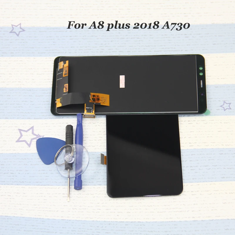 ЖК-экран для SAMSUNG Galaxy A8 Plus 2018 ЖК-дисплей A730 A530 сенсорный дигитайзер | Мобильные