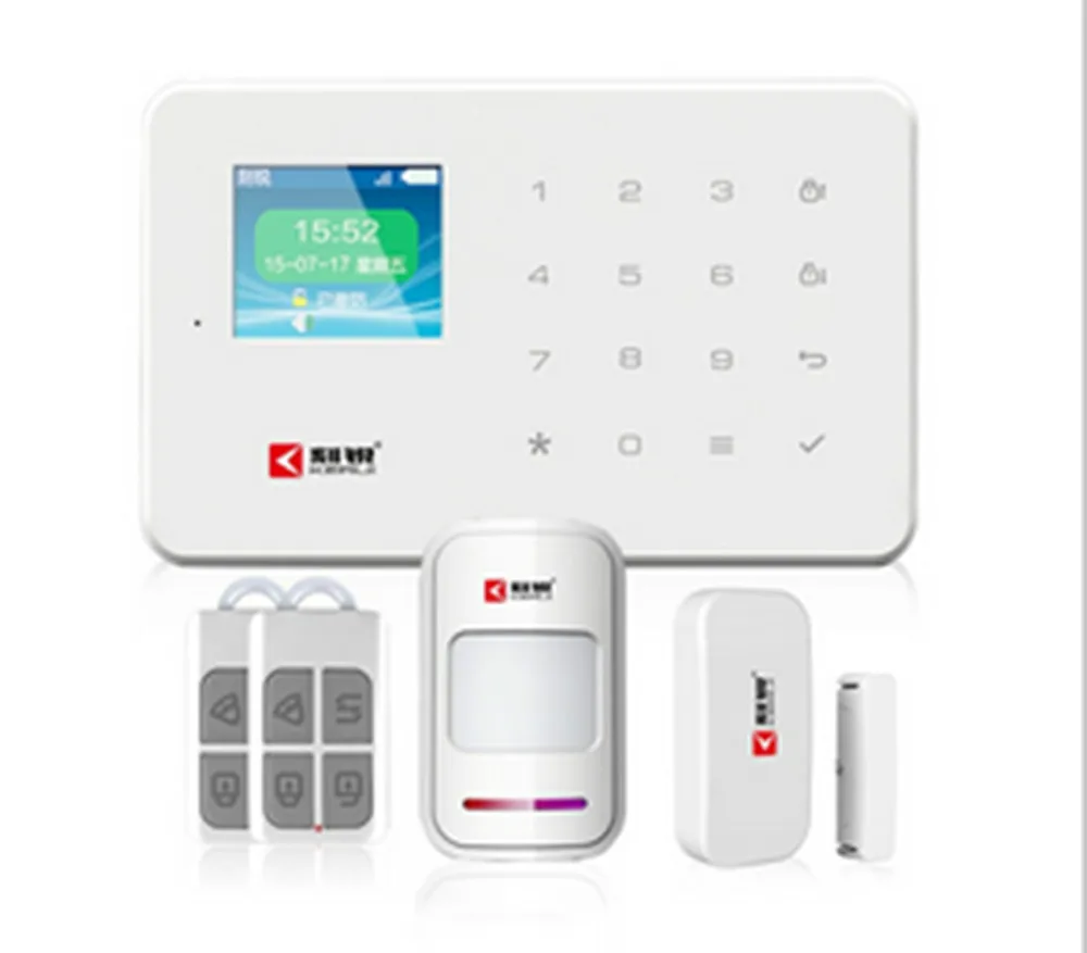 

Color TFT LCD Display APP Remote Control Touch Panel GSM Alarm System