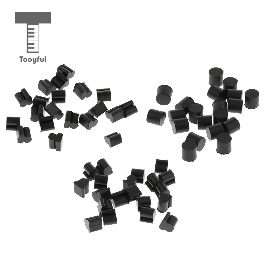 Tooyful Finest 20 Pieces Alto Horn Silicone Pads Cushion Pad Black Brass Instrument Parts for Hornist