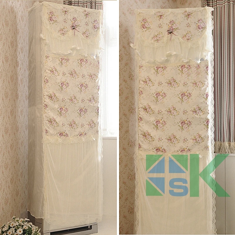 1pcs Romantic Pastoral Lace Standing Air Conditioner Cover Lace Dust