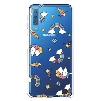 

Stand case costume drawing Unicorns Frozen WP009 for Samsung Galaxy A7 2018