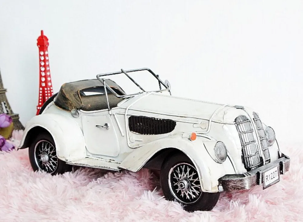 Винтажный Античный Ретро Классический zakka prop cabriolet ручная работа модель для дома
