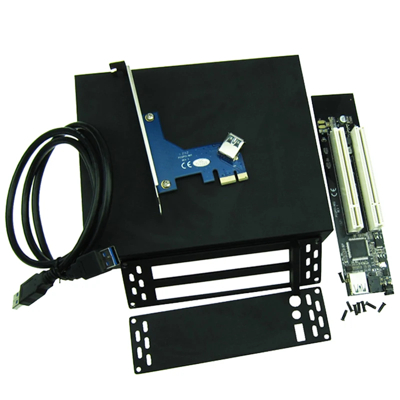 Заводская цена адаптер PCIe x1 x4 x8 x16 на два PCI слота express 2 карты с USB 3 0 удлинитель