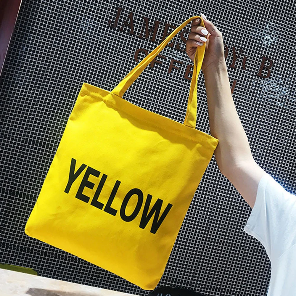 Women Canvas Tote Bag Concise Letter Printing Shoulder Cloth Bags Ladies Duty Cotton Environmental Shopping Bags Small Fresh Women Canvas Tote Bag Concise Letter Printing Shoulder Cloth Bags Ladies Duty Cotton Environmental Shopping Bags Small Fresh