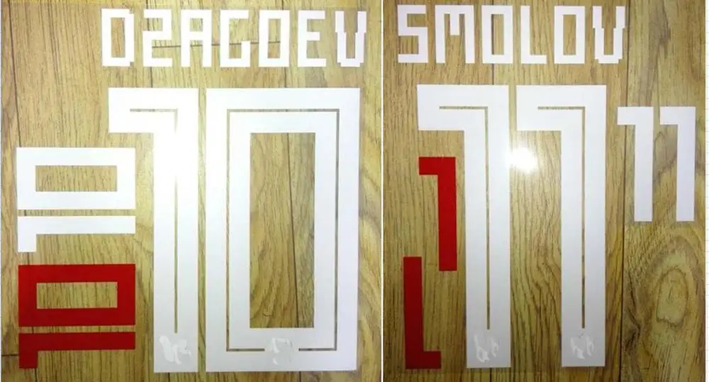 

2018 Russia home SMOLOV DZAGOEV nameset patch badge