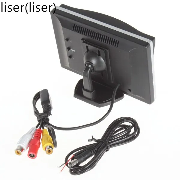 

5-inch rear view camera monitors car parking backup reverse monitor 800 * 480 LCD screen 2 mounts/brackets optional desktop hd d