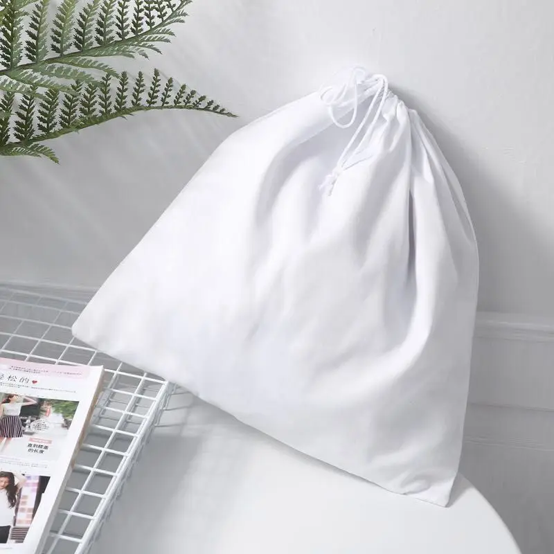

Leonardo DAgostini - Pure white cotton bag,50 bags 40*36cm 50 bags 55*55cm with black logo printed