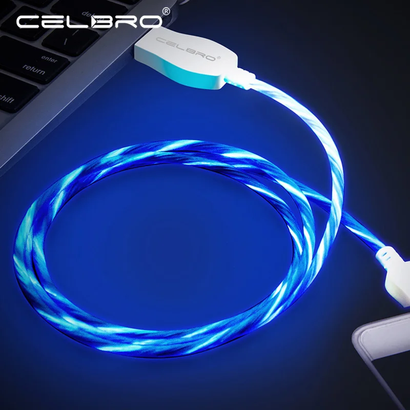 

LED Luminous Micro USB Type C Charging Cable For Huawei P30 Pro Honor 10i 9 Lite Xiaomi Redmi Note 5/5A Cell Phone Charger Cabel