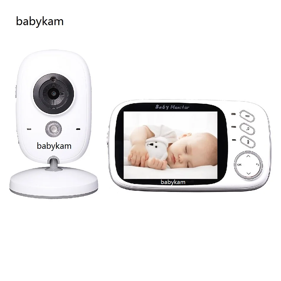 

babykam baba eletronica com camera detector fetal 3.2 inch IR Night Vision Intercom Lullabies Temperature Sensor cry baby nanny