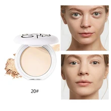 Макарон прессованный порошок водонепроницаемый Oilcontrol долговечный макияж хайлайтер фиксирующая пудра мерцающий белый бронзатор блеск для лица